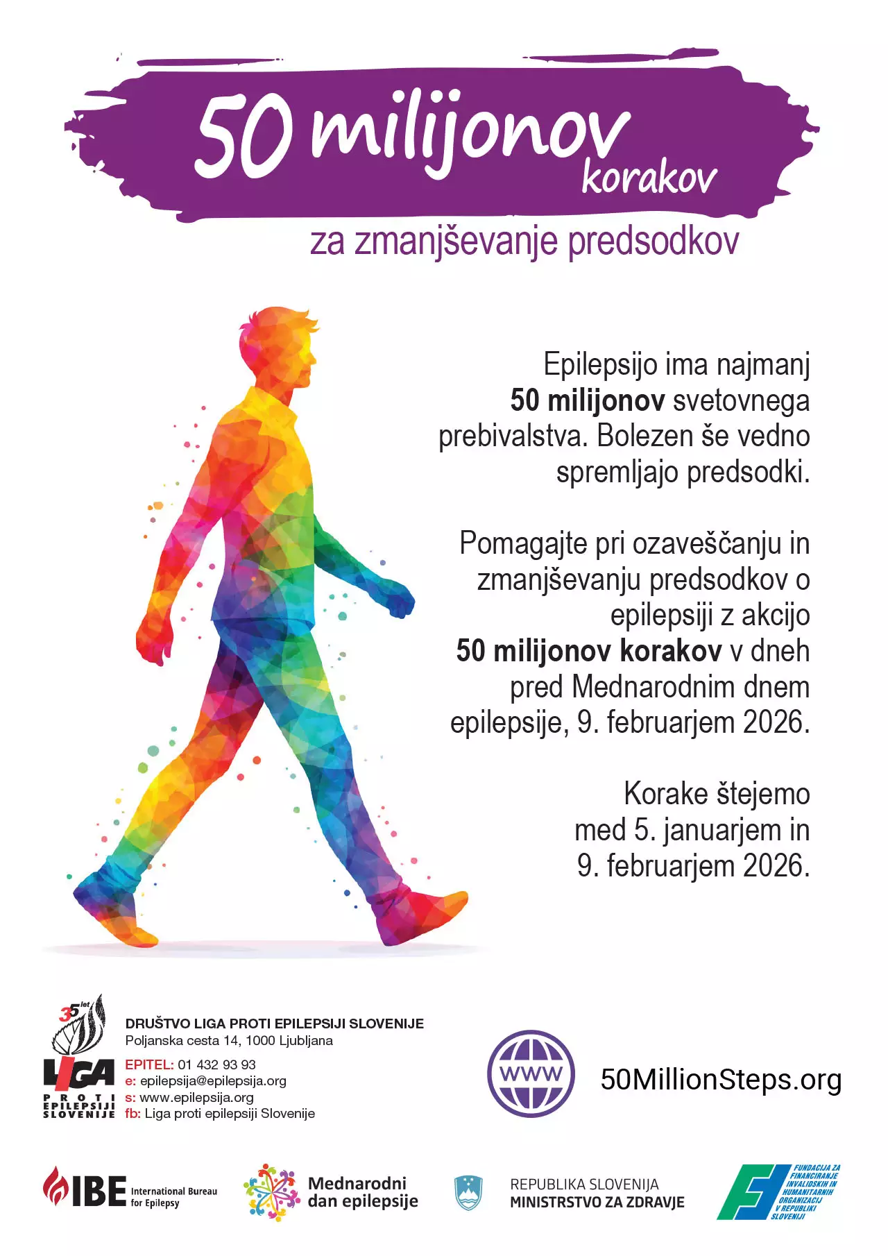 Kampanja – 50 milijonov korakov za epilepsijo